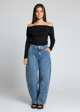 Buzo Cuello Bandeja Negro