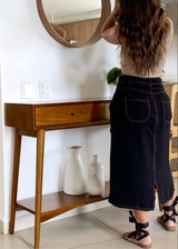 Falda Hidra Negra midi