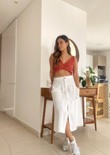 Falda hydra blanca tipo kanab