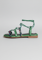 Sandalias Sophia Verdes Serpiente