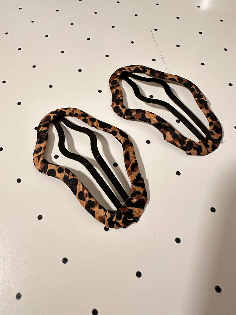 Hair Clip Irregular Animal Print