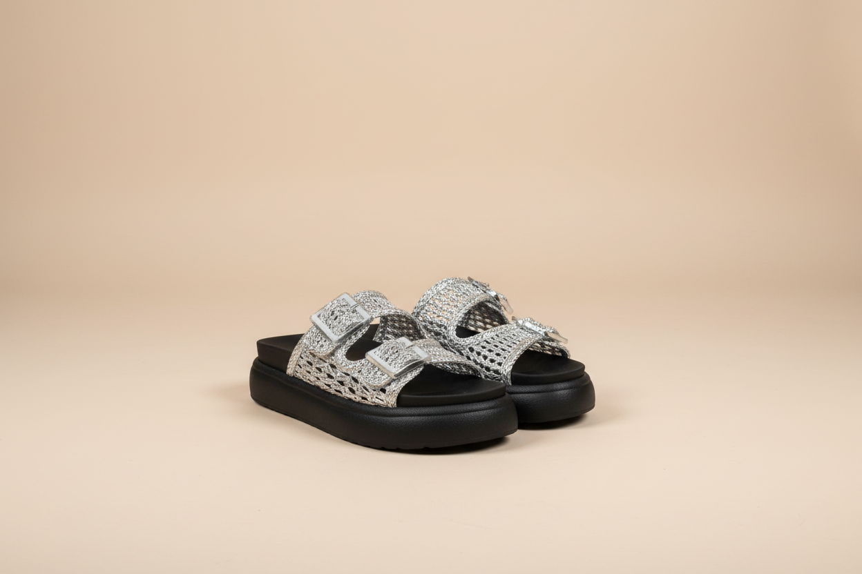 Sandalias Costera Plateado