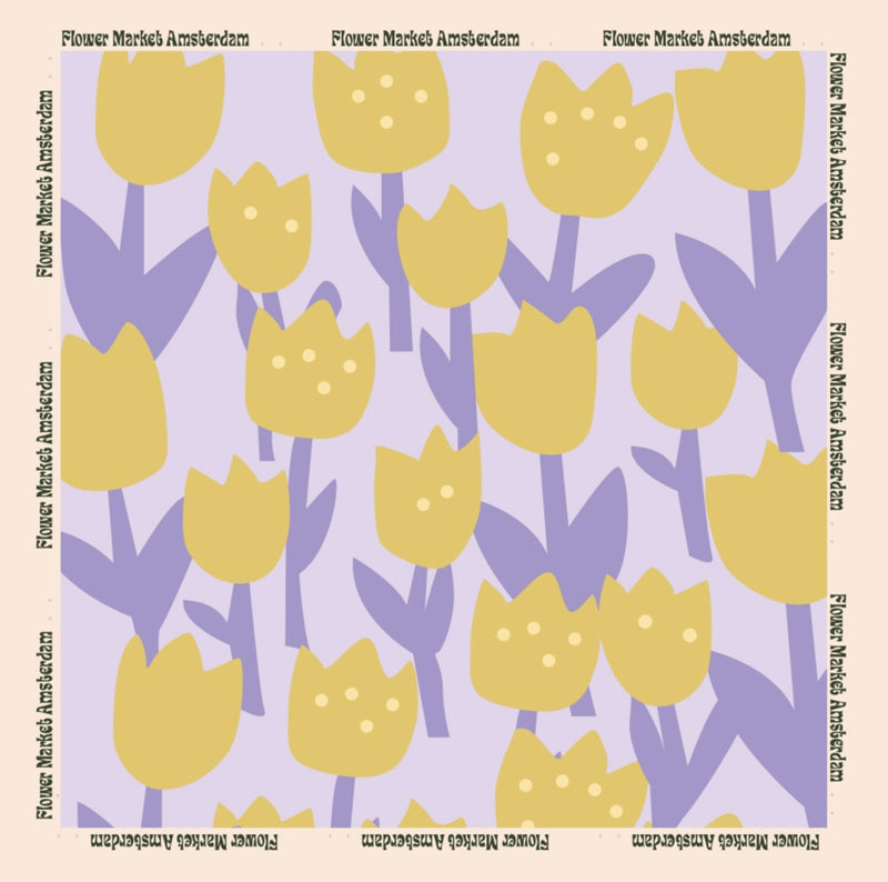 Pañoleta Lila - Amarillo