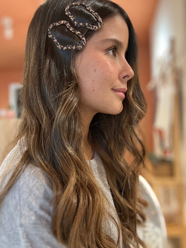 Hair Clip Irregular Animal Print
