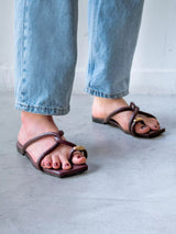 Sandalias Olivia Vino