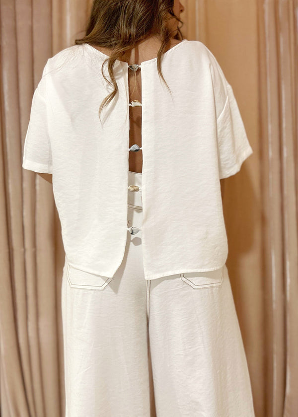 Blusa Caracoli marfil