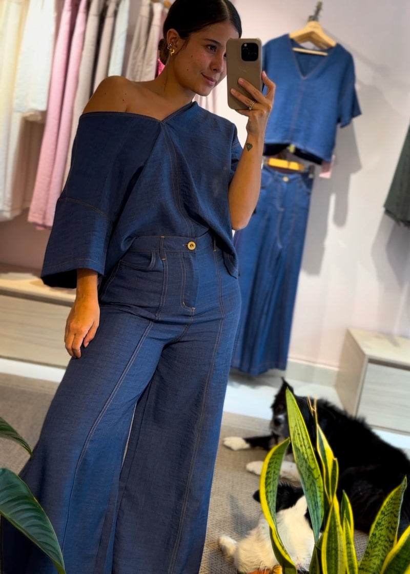 Blusa Kappa Indigo tipo kanab