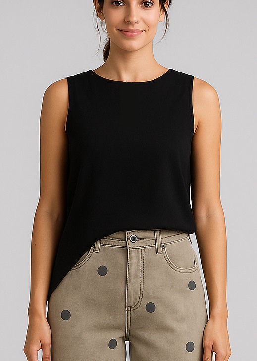 Blusa Asimétrica Negra