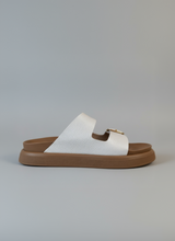 Sandalias Caro Blanco Metalizadas