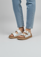 Sandalias Caro Blanco Metalizadas