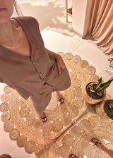 Chaleco Astor Rayas Chocolate