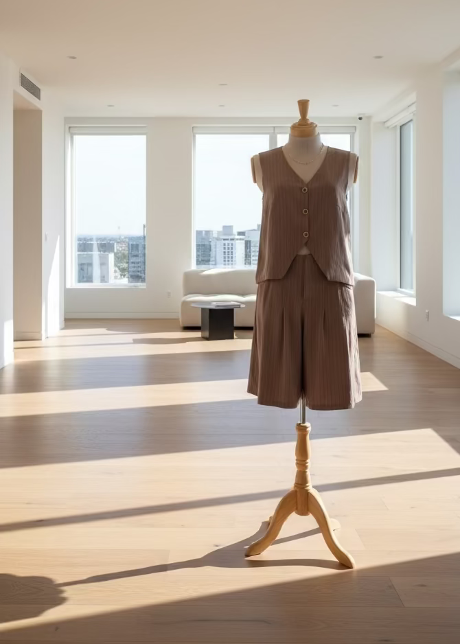 Chaleco Astor Rayas Chocolate