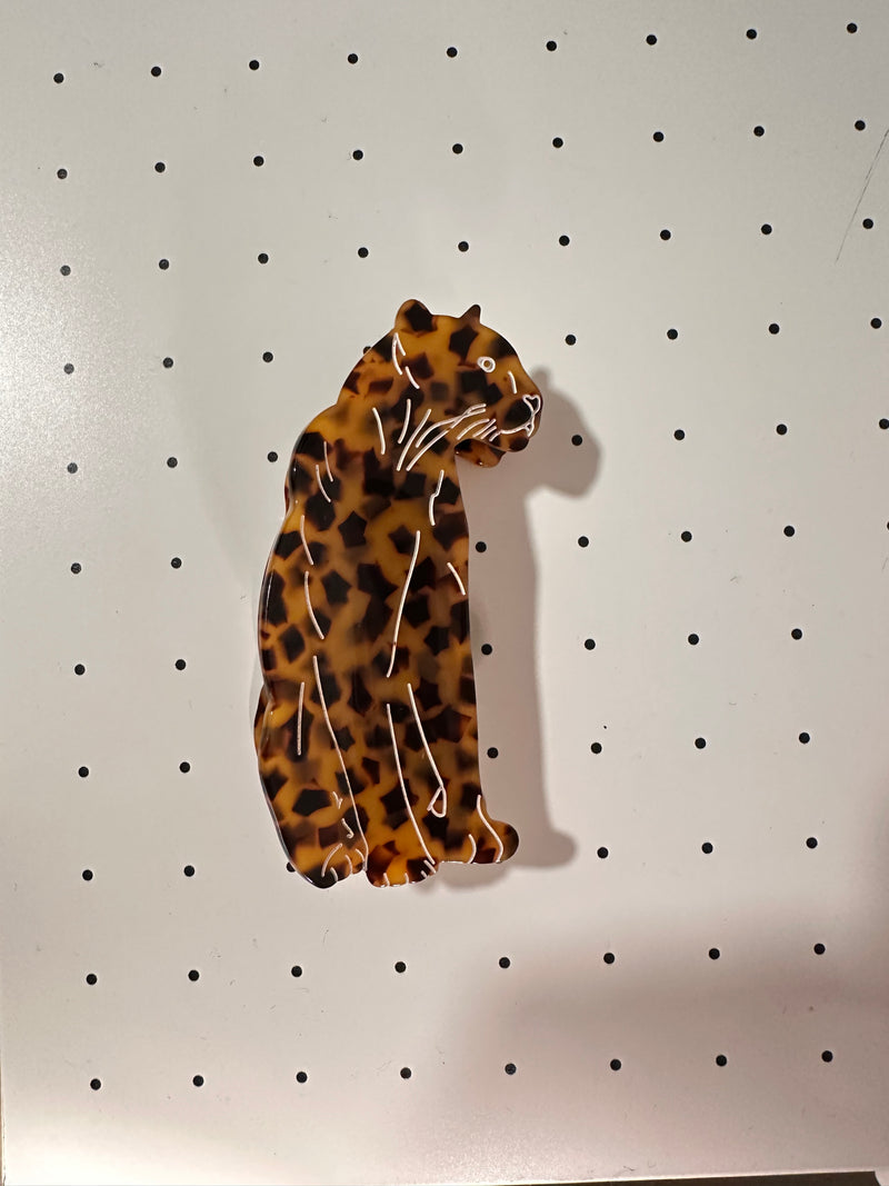 Hair Clip Leopardo