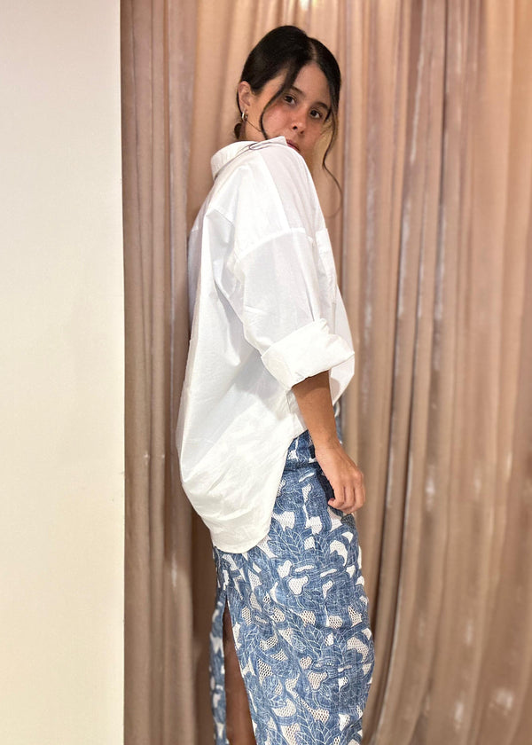 Falda Kai Azul patchwork