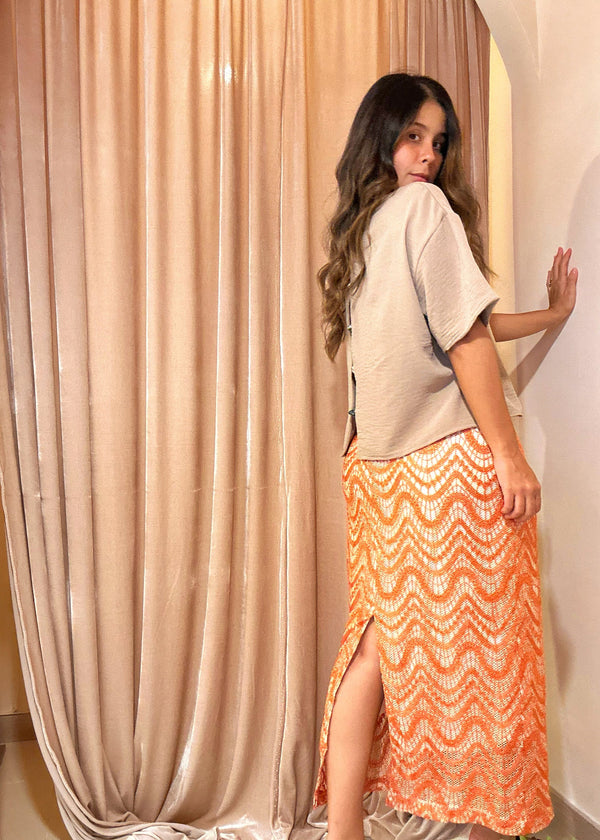 Falda Ula naranja