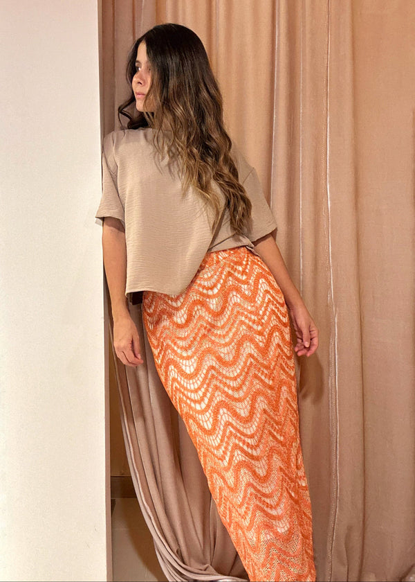 Falda Ula naranja