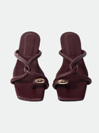 Sandalias Olivia Vino