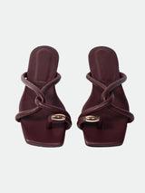 Sandalias Olivia Vino