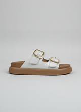 Sandalias Caro Blanco Metalizadas