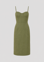 Vestido Coral Verde peach touch