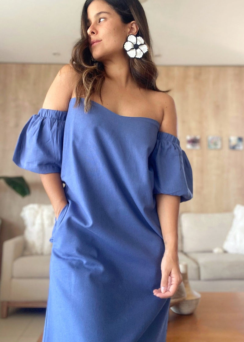 Vestido Tolomedo off shoulder