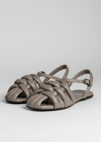 Sandalias Abullonadas Gris