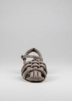 Sandalias Abullonadas Gris