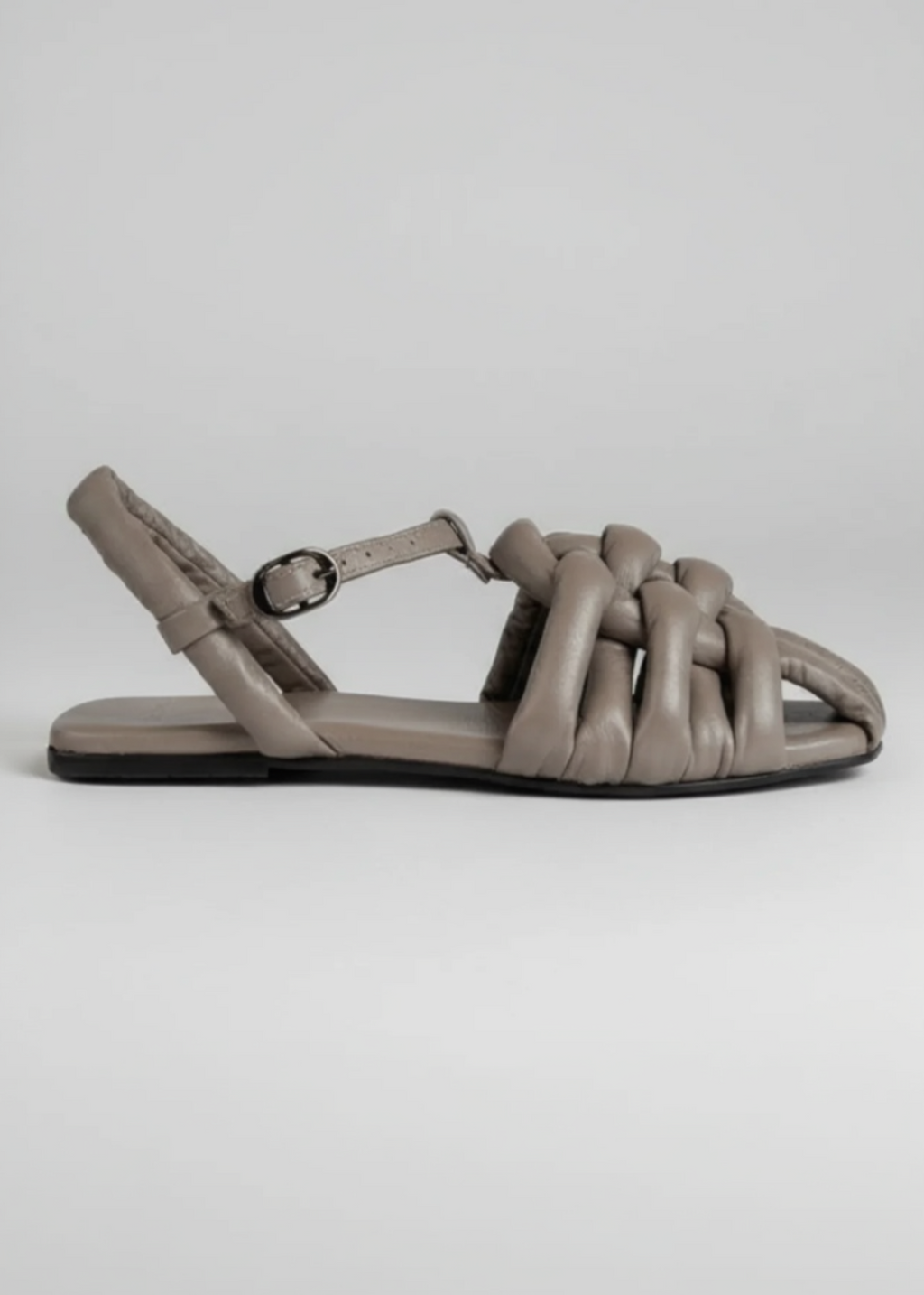 Sandalias Abullonadas Gris