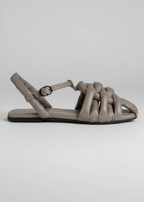 Sandalias Abullonadas Gris