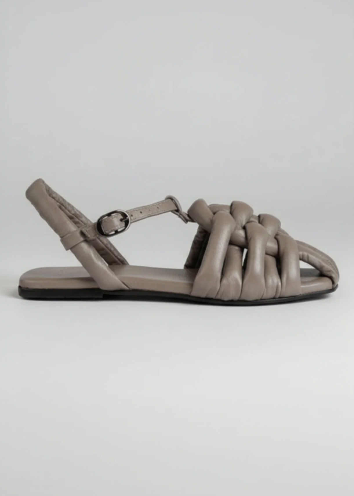 Sandalias Abullonadas Gris