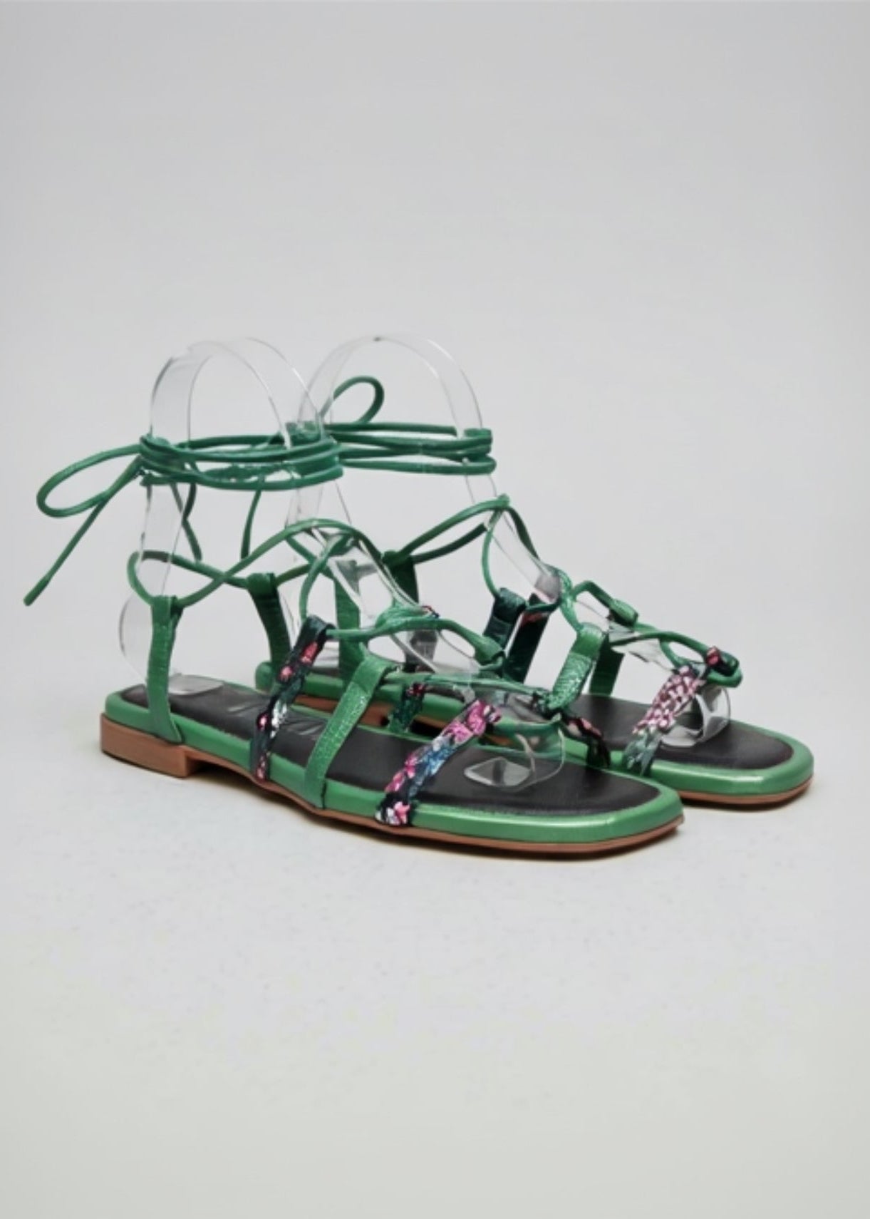 Sandalias Sophia Verdes Serpiente