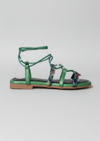Sandalias Sophia Verdes Serpiente