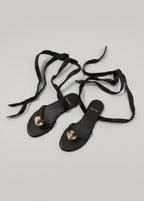 Sandalias MN116 Tiras Negras