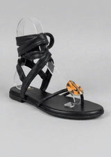 Sandalias Tiras Negras