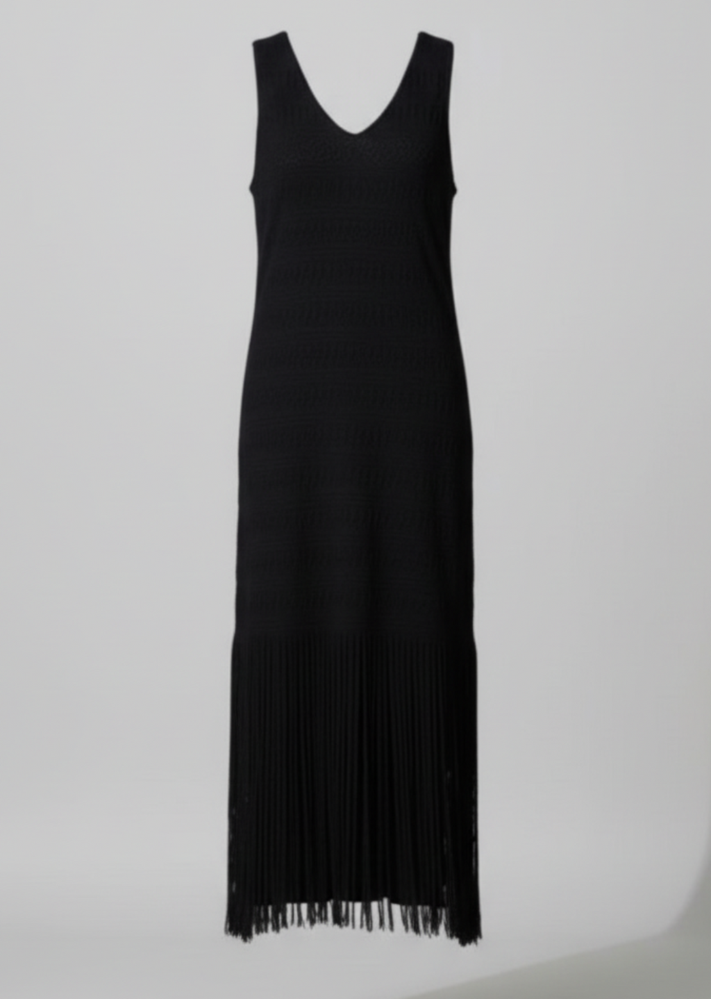 Vestido Flecos Negro