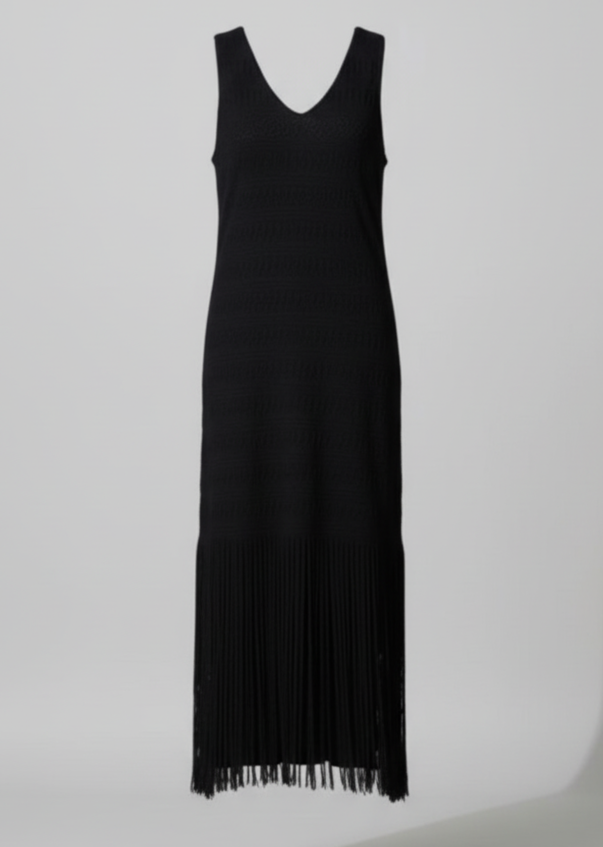 Vestido Flecos Negro
