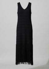 Vestido Flecos Negro