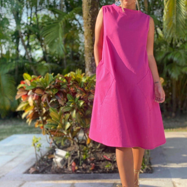 Vestido Yoko Fucsia